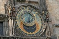 Prague Astronomical Clock Prague Orloj on the wall of Old Town City Hall, Prague, Czech Republic Royalty Free Stock Photo