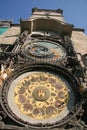 Prague Astronomical Clock Prague Orloj on the wall of Old Town City Hall, Prague, Czech Republic Royalty Free Stock Photo