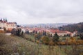 Prague. Autumn cityscape from the hill