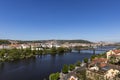 Prague bridges over Vltava river