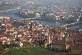 Prague bridges on Vltava Royalty Free Stock Photo