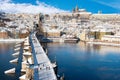 Prague castle and Charles bridge