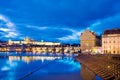 Prague castle and Charles bridge over Moldau river, Lesser town, Prague (UNESCO), Czech republic Royalty Free Stock Photo