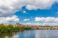 Prague castle, Charles bridge over Vltava river. Royalty Free Stock Photo