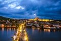 Prague Castle, Charles Bridge and Vltava, Prague, capital of Czech Republic