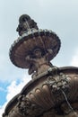 Fountain sculpture near Prague Castle entrance, Matthias Gate Royalty Free Stock Photo