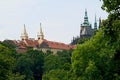 Prague castle gardens Royalty Free Stock Photo