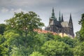Prague castle gardens Royalty Free Stock Photo