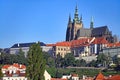 Prague Castle Hradcany and old buildings cityscape Royalty Free Stock Photo