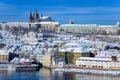 Prague castle and Moldau river, Prague (UNESCO), Czech republic