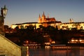 Prague Castle at Night Royalty Free Stock Photo