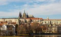 Prague Castle residence of the President of Czech Republic complex of buildings royal palace cathedral of the holy vita museums Royalty Free Stock Photo