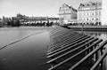 Prague castle and river Vltava, Czech Republic