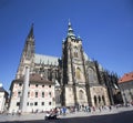 Prague castle and Saint Vitus Cathedral in Prague, Czech Republic Royalty Free Stock Photo