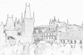 Prague Castle Sketch