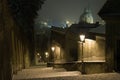 Prague Castle Stairway Leading to The Old Town of Prague in Winter Night