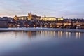 Prague Castle at sunset