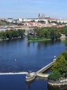 Prague Castle, View From Other Side Od The River, Prague, Czech Republic (EU)