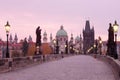 Prague charles bridge Royalty Free Stock Photo