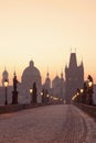 Prague charles bridge Royalty Free Stock Photo