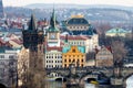 Prague, Charles Bridge (Karluv Most) in the morning, the most be