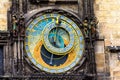 Prague chimes. The medieval clock tower Royalty Free Stock Photo