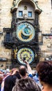 Prague chimes. The medieval clock tower Royalty Free Stock Photo