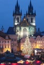 Prague christmas market Royalty Free Stock Photo