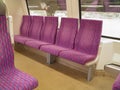 Train seats row Royalty Free Stock Photo