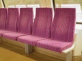 Train seats row Royalty Free Stock Photo