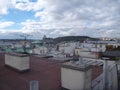 Prague city center roof panorama Royalty Free Stock Photo