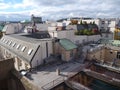 Prague city center roof panorama Royalty Free Stock Photo