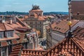 Prague city house roof view Royalty Free Stock Photo