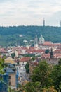 Prague city house roof view Royalty Free Stock Photo