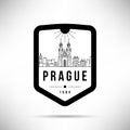 Prague City Modern Skyline Vector Template