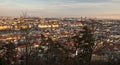 Prague city panorama from Petrin hill Royalty Free Stock Photo