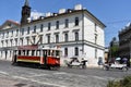 Prague city rent vintage car in the center