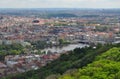 Prague city roof top view - architecture sights Royalty Free Stock Photo