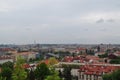 Prague city roof top view - architecture sights Royalty Free Stock Photo