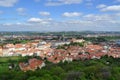 Prague city roof top view Royalty Free Stock Photo