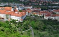 Prague city roof top view Royalty Free Stock Photo