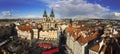 The Prague cityscape with The Church of Mother of God before Tyn