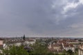 Prague cityscape panorama. Prague roof