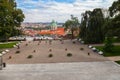 Prague Cityscape from Terrace near Prague Castle