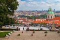 Prague Cityscape from Terrace near Prague Castle