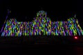 The very first video mapping celebrating the new year projected on the building of the Narodni muzeum National Museum in Prague