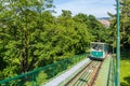 The Petrin funicular Czech capital city of Prague Royalty Free Stock Photo