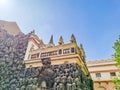 Prague- Czech- 8 April 2024: Wallenstein gardens with baroque palace in Prague Royalty Free Stock Photo