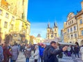 Prague- Czech- 27 December 2023: Christmas Market located in Old Town Square Royalty Free Stock Photo