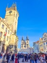 Prague- Czech- 27 December 2023: Christmas Market located in Old Town Square Royalty Free Stock Photo